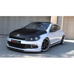 Накладка сплиттер на передний бампер на Volkswagen Scirocco III R-Line